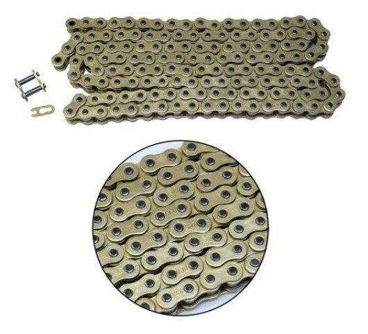 Cadena 428H-142 oring Dorado
